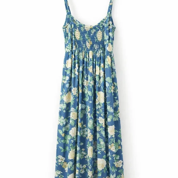 FLORAL NAVY Maxi Skirt. With Jacket. - Picture 3 of 4